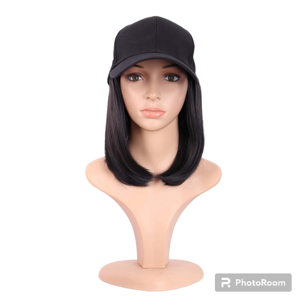 12 Inch/30cm Short Straight Bob Wig Resistant Synthetic Hair Extension Daily Use